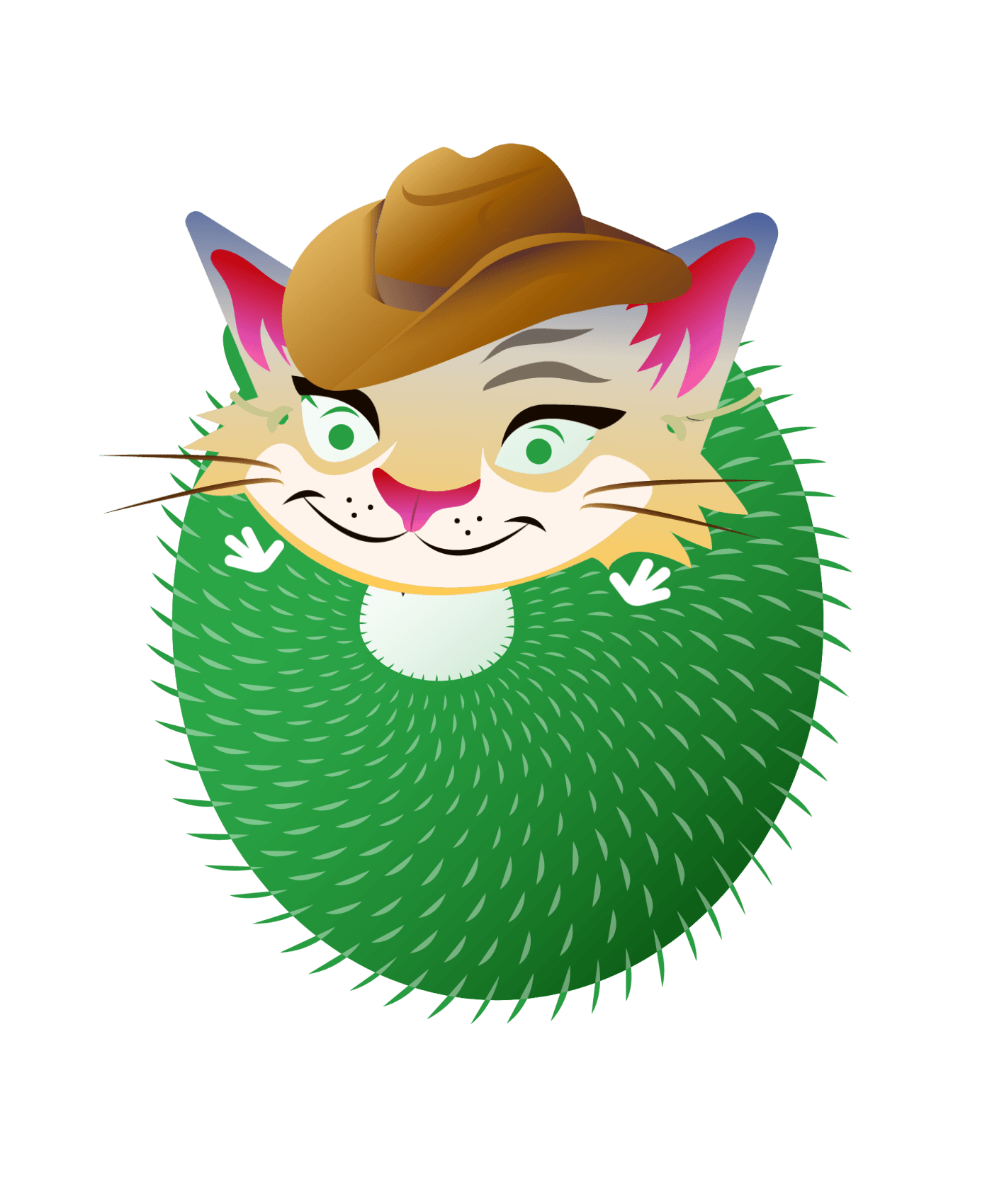 Hedgie with color #279e41