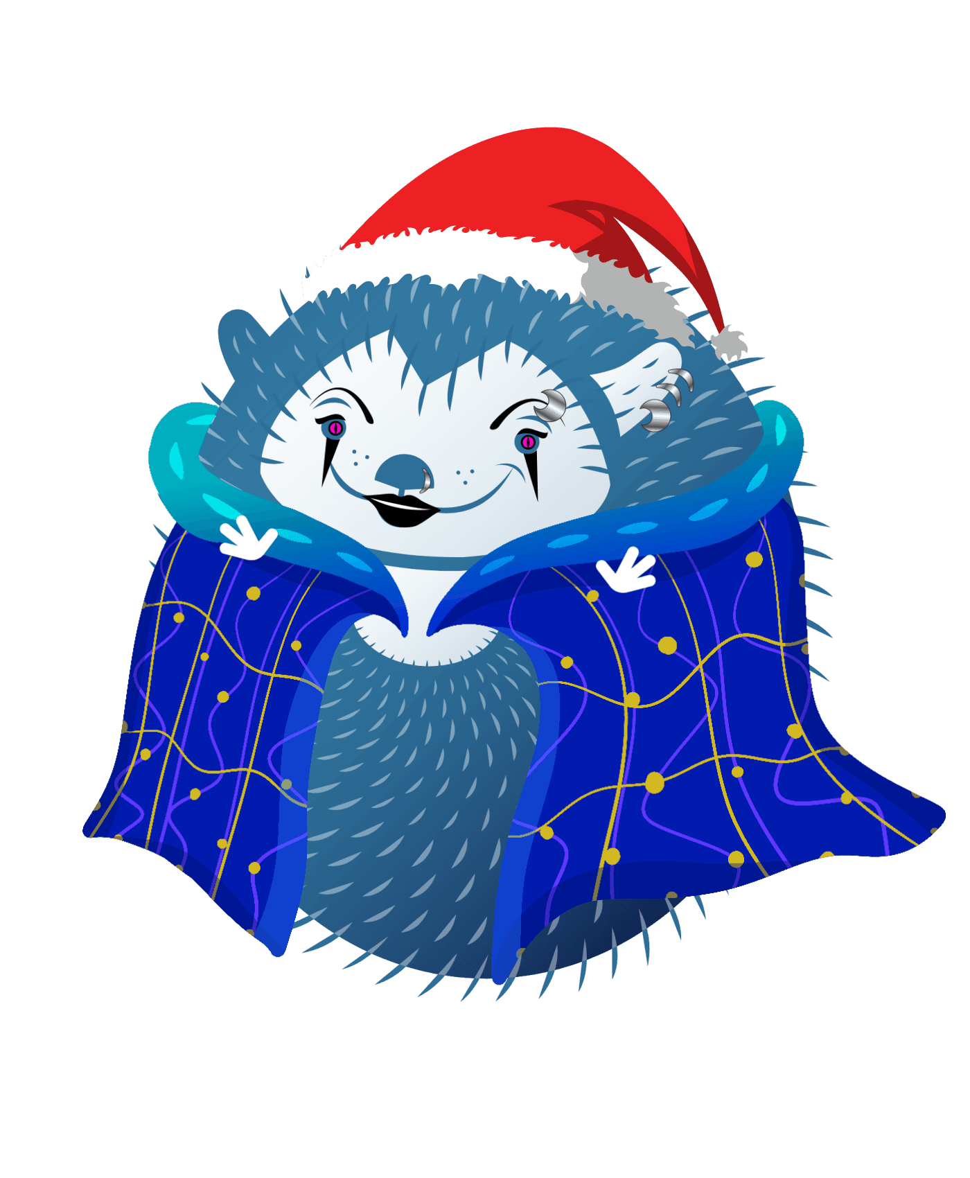 Hedgie with color #2e6f98