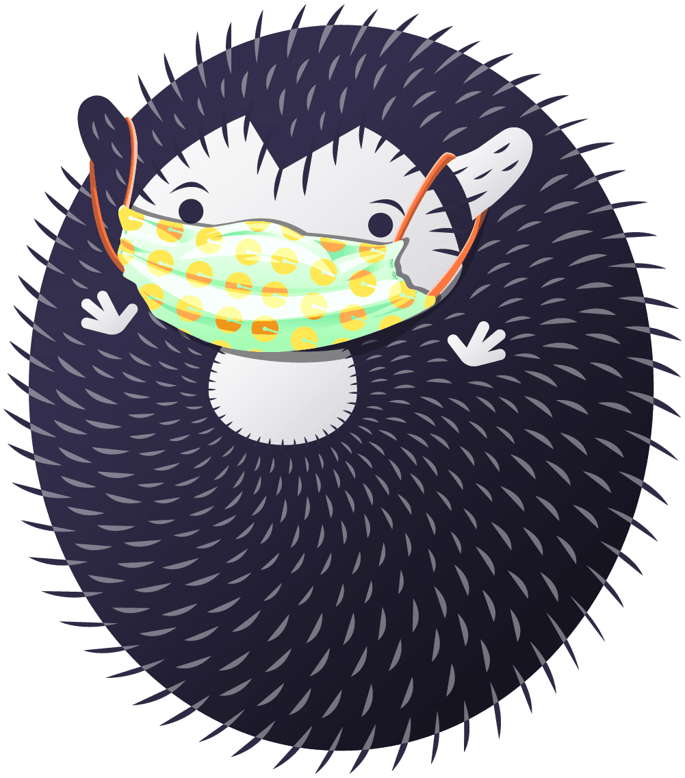 Hedgie with color #2f2b47